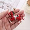Keychain Pendant Horse Shape Rhinestone Inlaid Key Chain Diverse Color Backpack Keyring Key Accessory