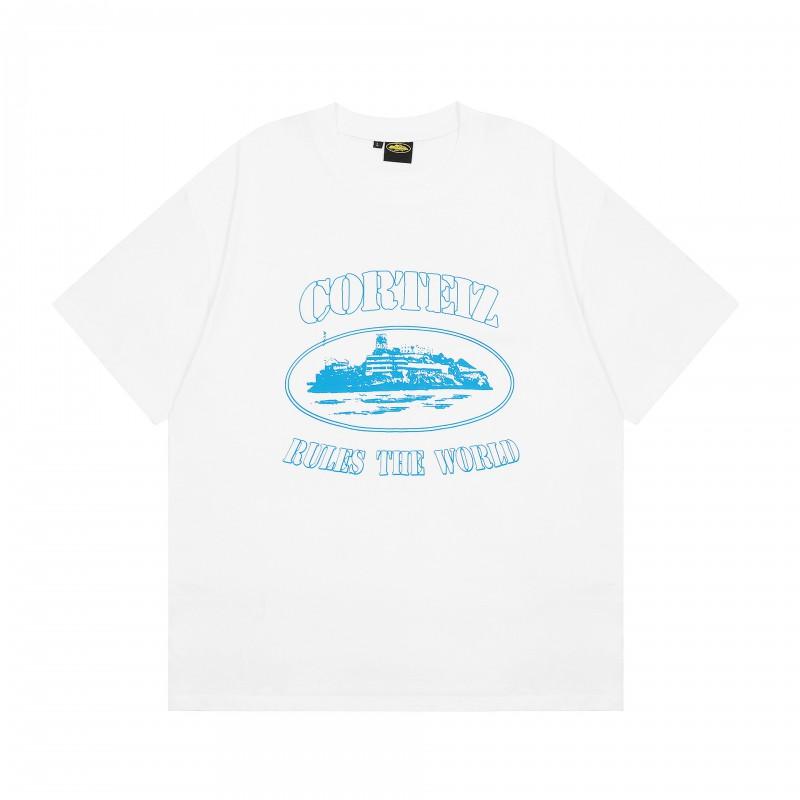 Corteiz Alcatraz Short Sleeve T-Shirt Men Women Casual Hip Hop Streetwear Loose Fit