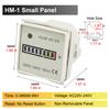 HM-1 Industrial Hour Meter AC24-240V Hourmeter 0~999999H59M 0~99999.99H Electromechanical Equipment Timer for Generator Equip3