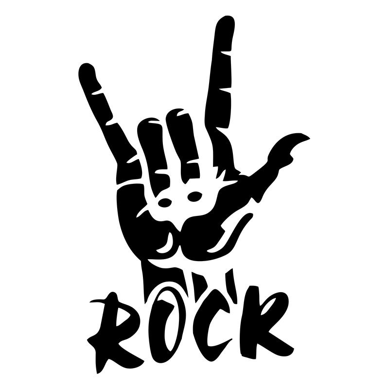 G103 15x23.1см Three Ratels наклейки на машину Rock Finger смешные наклейки авто наклейки