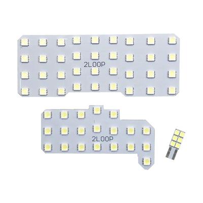 2-рядный 3-кристальный SMD, 3 шт., Spacia Gear, Spacia Custom MK32S, MK42S, MK53S, светодиодная лампа освещения салона - Чистый белый свет