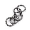 20 Pcs Round Round Carabiner Spring Snap Clips Zinc Alloy Keychain Buckle  Outdoor Activities