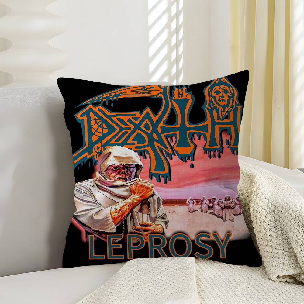 D-Deaths Mental Rock Band 45*45Cm Cushion Cover Pillow Cover Decor Pillowcase Home Pillowcase For Couch Pillow