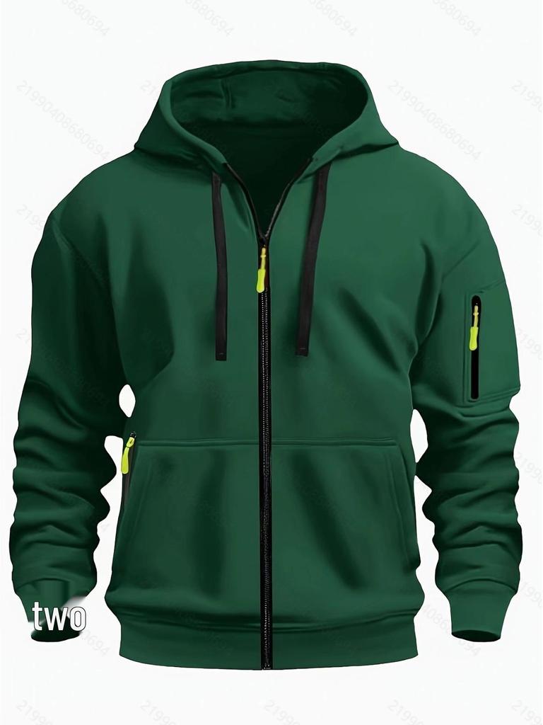 Мужская толстовка на молнии Весна-Осень - Худи и Повседневная куртка