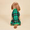 Dog Pajamas for Small Dogs Girl Puppy Comfotable Pjs Classic Plaid Clothes Sweater Outfit Cold Weather Dog Pet Onesie Apparel