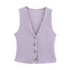 Textured Sleeveless Cardigan Vest Tops 5039277 Straight-leg Loose Comfort and Casual Pants 5039278