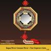 Alloy Compass Bagua Mirror: Chinese-Style Taiji Hanging Ornament with Convex, Concave Mirrors, and Nine Palaces Handicraft Figurine.