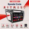 2DIN Android Автомобильная магнитола Car-Play, Hyundai Creta 2016-2021, Мультимедийный проигрыватель, Головное устройство, Стерео, GPS-навигация, BT, WIFI, 2+32 ГБ
