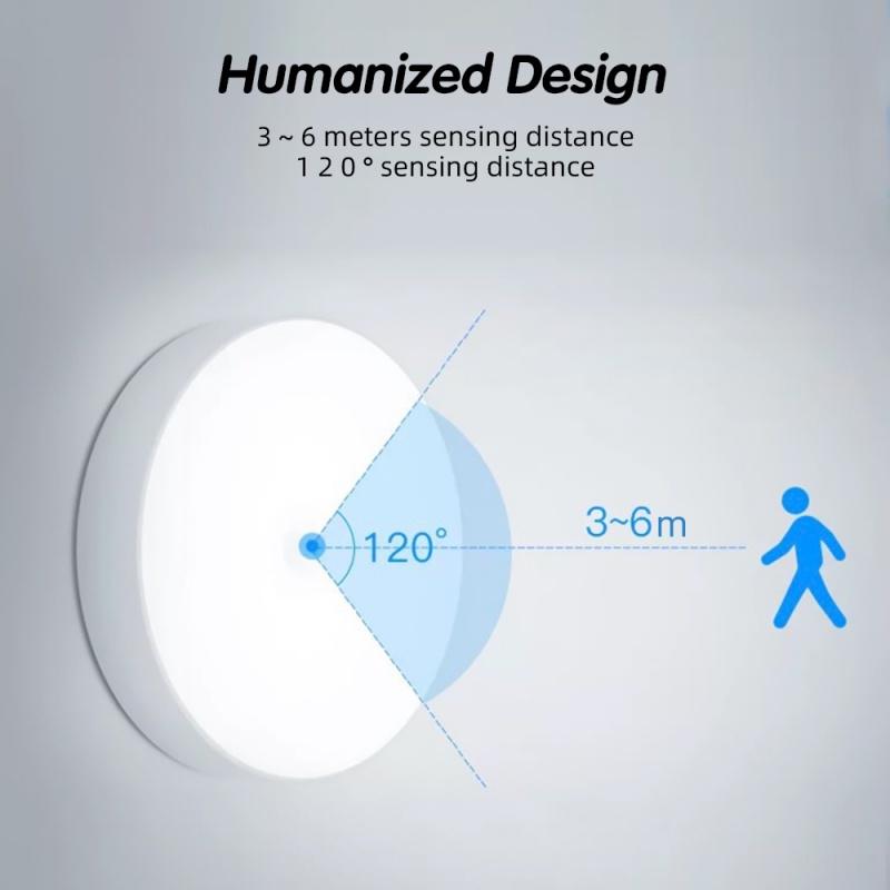 Датчик движения, беспроводной светодиодный ночник, декор спальни, детектор света, настенная декоративная лампа, светильник для лестницы, гардероба, прохода