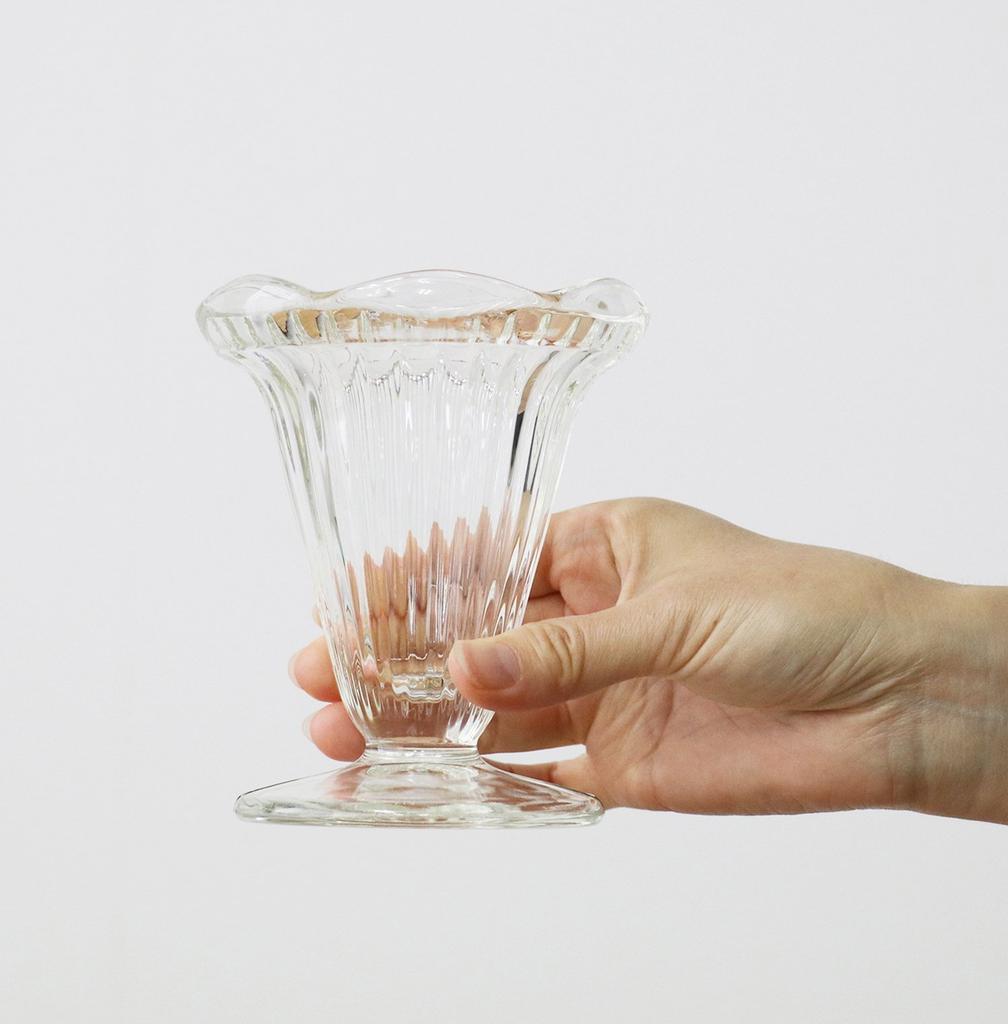 ADERIA La Rochelle Стакан для парфе Прозрачный 190 мл Набор из 6 штук Контейнер для десерта Стакан для мороженого Стильный Мороженое на ножке Посуда для кофейни Коммерческий