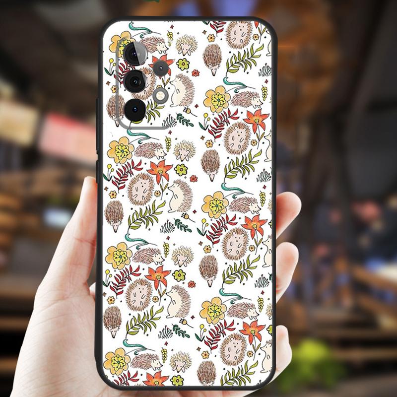 Animal Hedgehog Case For Samsung Galaxy A05 A06 A22 A53 A33 A26 A16 A56 A36 A32 A52 A54 A34 A14 A55 A15 A35