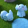 DIY Resin Animal Model Cartoon Elephant Micro Landscape Funny Elephant Ornaments  Garden Supplies