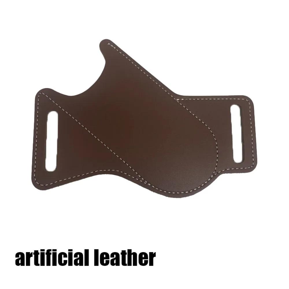 Кожаный Карманный EDC Пояс для Мужчины Чехол для Складного Ножа на 5 Дюймов Cross Draw Правосторонний Открытый Сверху 2025