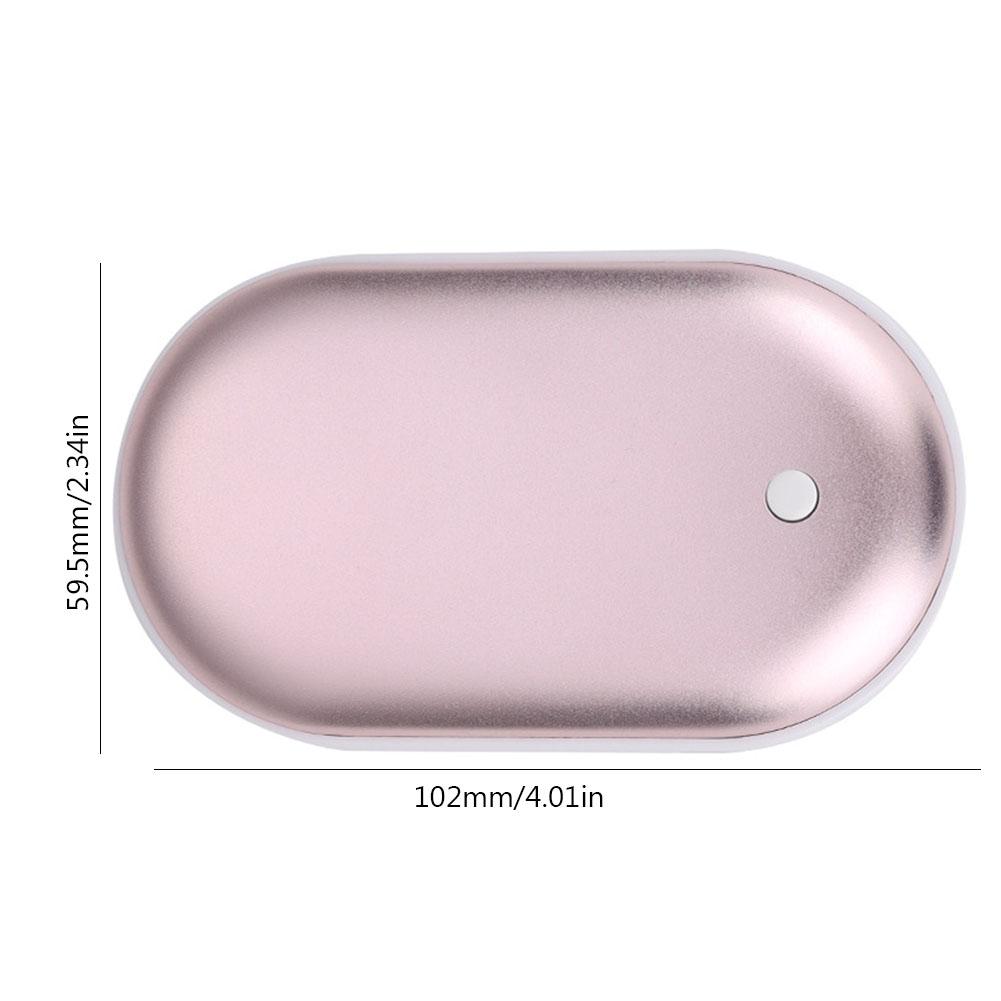 Электрическая грелка для рук 2-в-1, USB-перезаряжаемая, 5000 мАч, повербанк, мини-грелка для рук, 3 уровня, двусторонняя, для дома, офиса