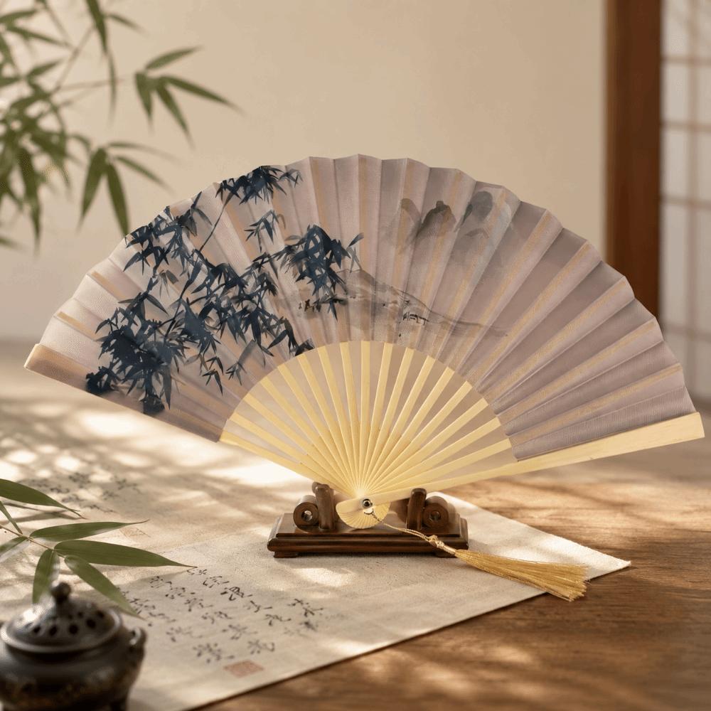 Chinese Style Hand Fan Collapsible Dance Fan Portable Folding Handheld Fan Party