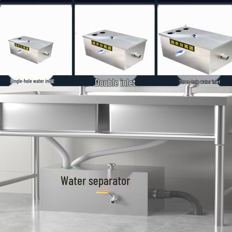 RSRDDY Upgraded Kitchen Grease Trap Oil-Water Separator