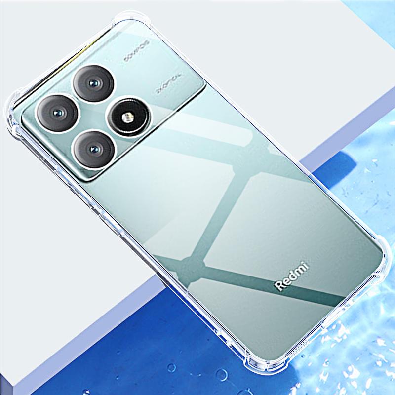 Для Redmi K70e K70 K60 K50 K40 Pro Чехол Тонкий Мягкий TPU Прозрачный Чехол Для Телефона Для Xiaomi Redmi K60e K50 Ultra Задняя Крышка