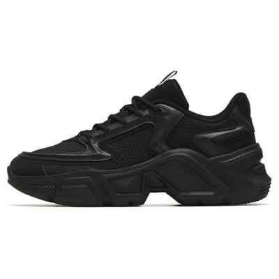 Нескользящие износостойкие низкие женские кроссовки Dad Shoes Black 122318886-2
