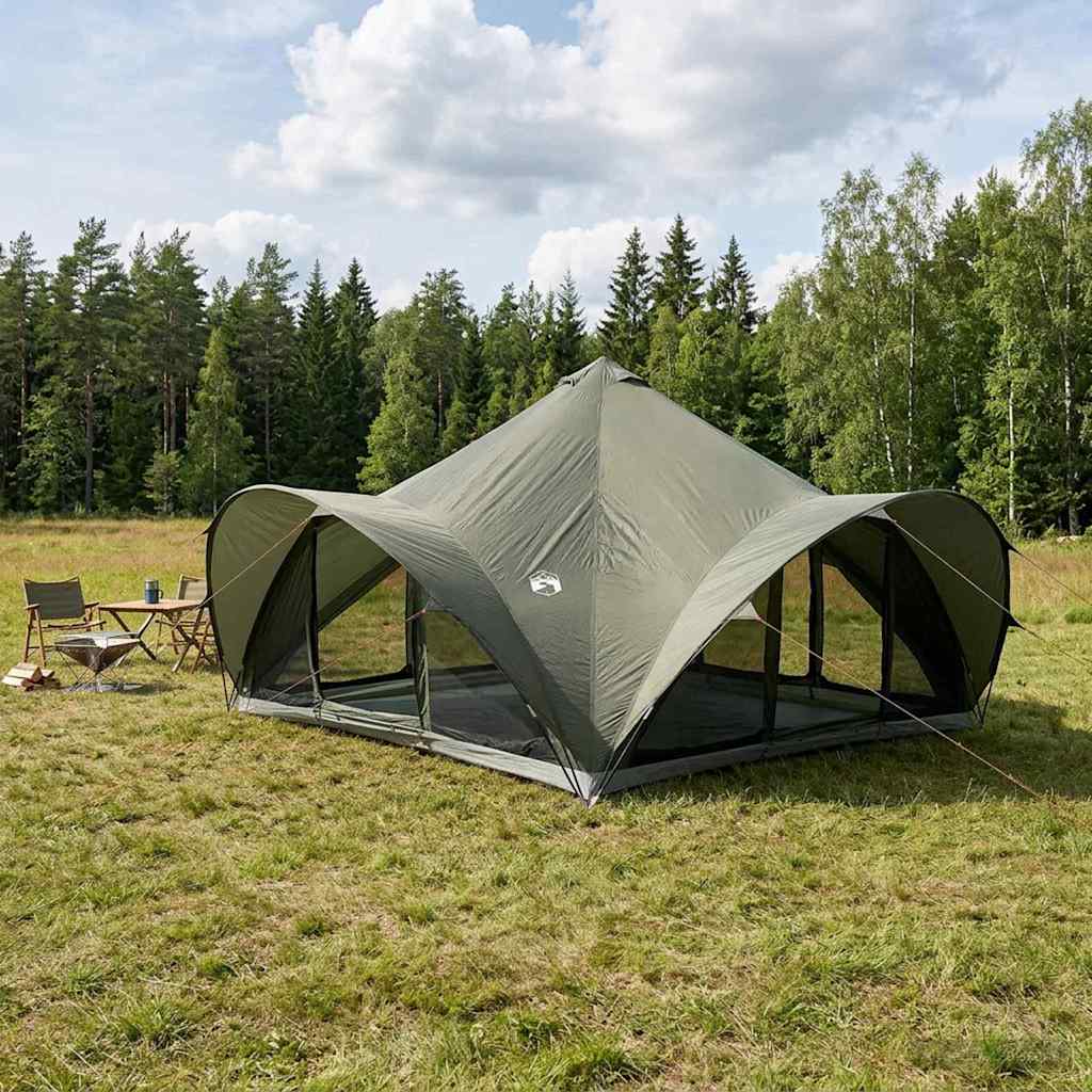 Tipi Tent with Roof Army Green 18 Person Polyester and Steel