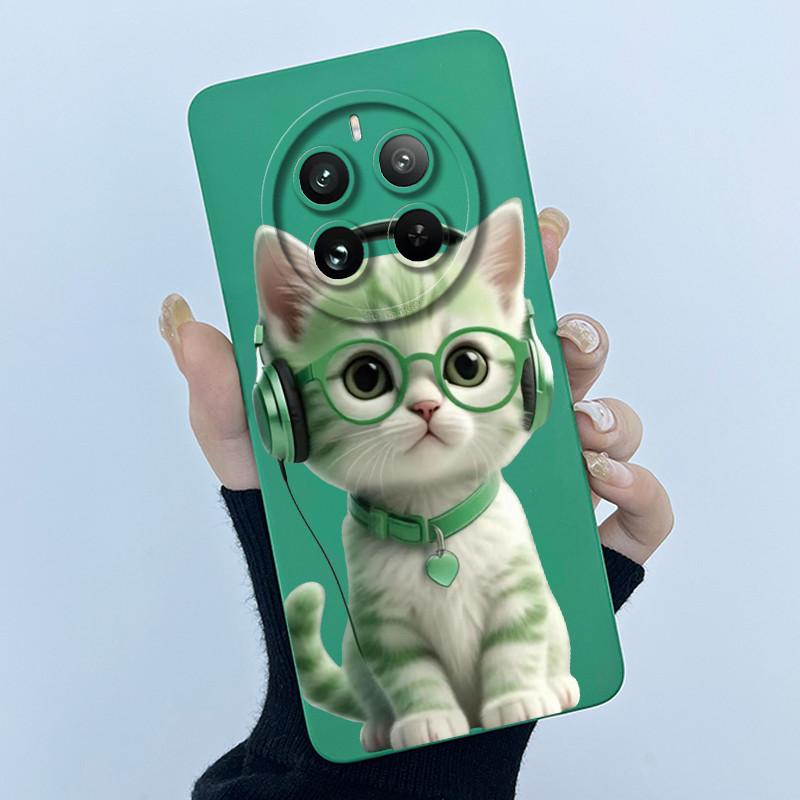 Чехол для Realme 12 Pro Plus 12 Plus 12X 5G, Чехол для телефона, Мультяшный, Красивый Цветок, Жидкий Силикон, Мягкий ТПУ, Защитная Крышка, Оболочка, Capa