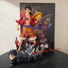 One Piece Луффи Аниме Фигурка Четыре Императора Обезьяна D. Фигурка Луффи со шляпой-соломенкой 24 см, ПВХ, коллекционная игрушка, подарок