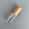 Портативный стеклянный флакон для духов с деревянной крышкой, варианты 5 мл и 10 мл