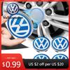 Для VOLKSWAGEN VW 4CS 56мм 60мм Центральная заглушка колесного диска Колпачок ступицы Значок 3D Наклейка Для Volkswagen Polo Golf-4 5 6 7 MK5 MK6 MK7 CC