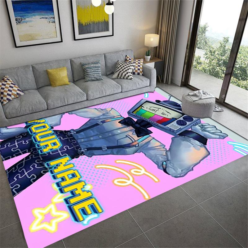 Custom Name Mr Puzzles Carpet Rug for Living Room Bedroom Home Sofa Decoration,Kids play Non-slip Floor Mat