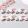 30 Pcs New Lovely Mini Kawaii Cartoon Clouds, Rainbows Resin Diy Jewellery Manicure Hairpin Accessories Decorate A70