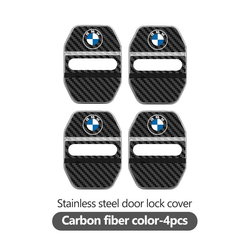 QWSL3 Stainless Car Door Lock Buckle Trim Cover Protector Rust Accessories For BMW M 1 3 4 5 6 7 Series X1 X3 X4 X5 G20 G38 F48 E36
