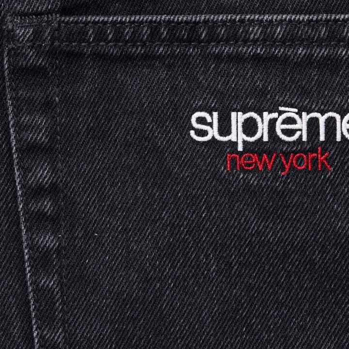Supreme Широкие джинсы (25FW) черный