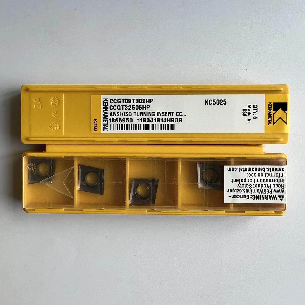 Original / CCGT09T302HP KC5025 / Industrial Indexable Carbide Inserts 10 Pcs