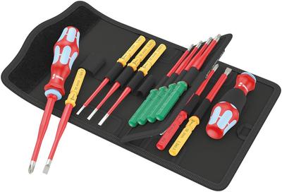 Wera 05006631001 Kraftform Kompakt VDE Нержавеющая сталь 17 1 Набор Импортированный из Сверхтонкой Цветокодированной Системы, 17 предметов [Официально Япония]
