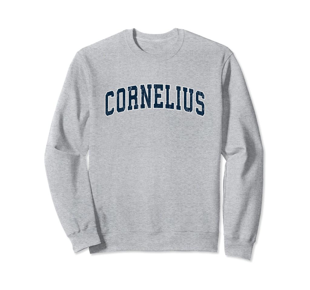 Cornelius North Carolina NC Vintage Sport Design Navy Sweatshirt