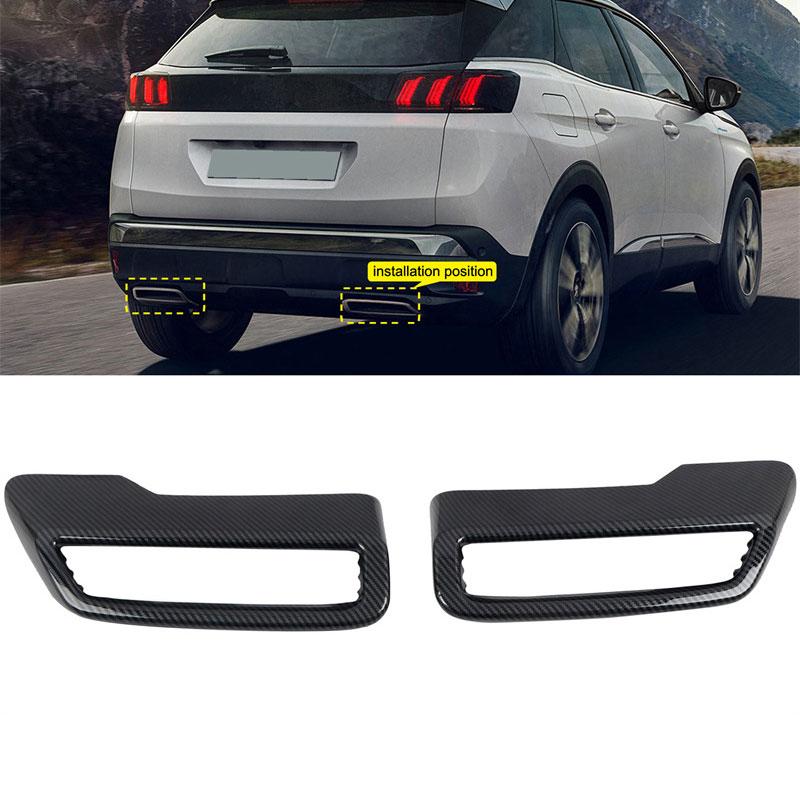 Наружная декоративная накладка на глушитель выхлопной системы для Peugeot 3008 5008 2017 2018 2019 2020 Аксессуары