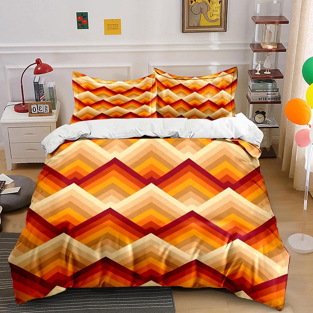 Geometric Chevron Bedding Set Bedding Duvet Cover Set Duvet Cover Pillowcases (1 * Duvet Cover 2 * Pillowcases, without duvet insert)