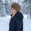 Теплая шапка для прогулок Женская пушистая без полей, Искусственный мех Однотонная Подарок для Ушанки Плюшевая Зимняя Пушистая Панама Для холодной погоды