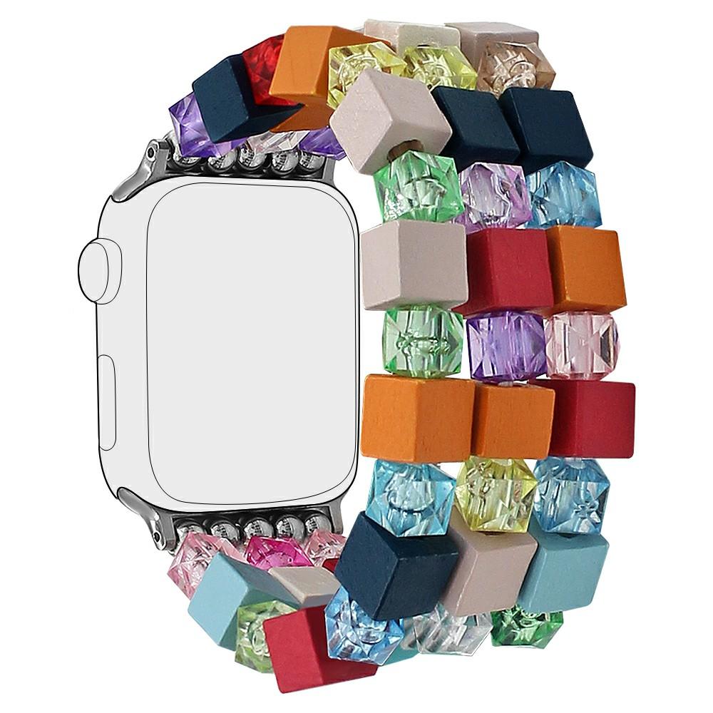 Bracelet Watch Strap for Apple Watch Series 10 Ultra 9 8 7 SE 6 5 4 3 2 1 46mm 49mm 45mm 44mm 42mm Wood Resin Beads Wrist Band