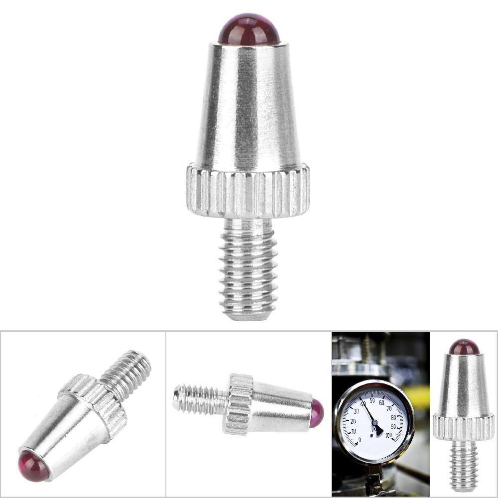 2pcs Ruby Ball Tips Dial Indicator Probe Contact Points M2.5 Thread Contact Points For Linear Gage