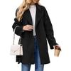 Women's Autumn and Winter Solid Color Long Sleeve Suit Collar Belt Woolen Suit Jacket