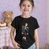 Demon Slayer 2026 Pure Cotton Cartoon ShortSleeved TShirt for Girls  New Summer Breathable Childrens Clothing