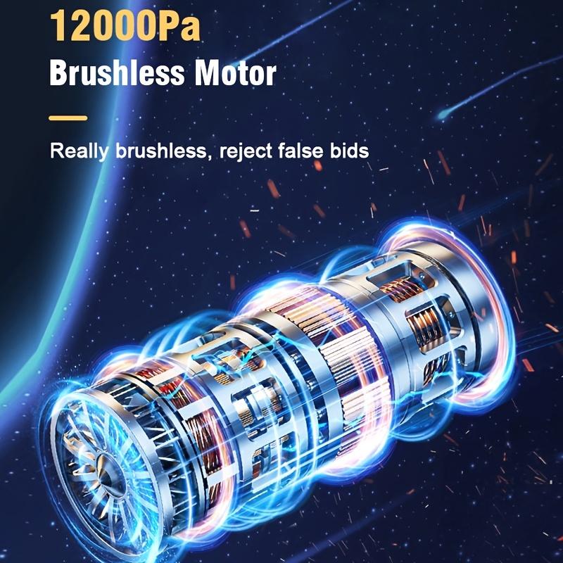 120 Вт 12000PA Бесщеточный беспроводной автомобильный пылесос Мини ручной пылесос Влажный и сухой Многофункциональный портативный пылесос