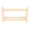 Wooden Test Tube Rack 6 Hole Glass Tube Stand Holder for Plants Scientific Experiments Decoration