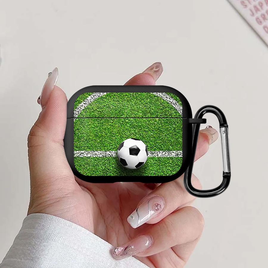 Чехол для наушников Airpods Pro2 Pro3 3 Pro 2 1 4 с рисунком футбольного поля