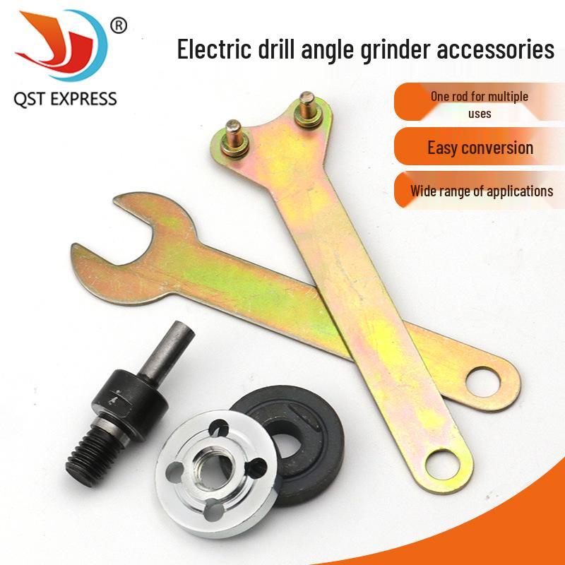 Electric Drill to Angle Grinder Conversion Kit: Cutting, Polishing, and Grinding Accessories