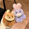 Adorable Judy & Nick Plush Hair Tie Set - Cute Accessories for Girls