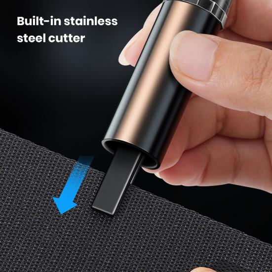 Car Window Glass Breaker with Seat Belt Cutter Tool Lightweight Portable Multi-Function Safety