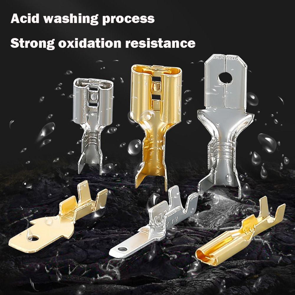 Изолирующий обжимной клеммник Золотой Серебряный Проводной соединитель Изолирующие гильзы Стыковочный клеммник