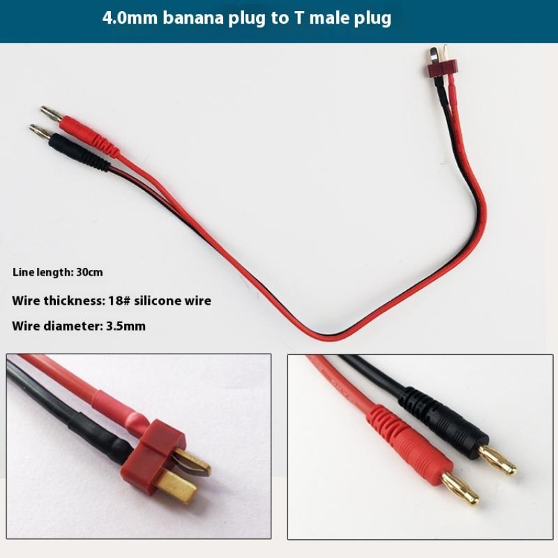 1 Piece Silicone Wire 14AWG For Lipo Battery 15/30cm XT30 XT60 XT90 T Plug Charge Lead To 4.0mm Banana Plugs Charge Cable