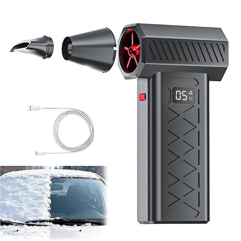 Turbo Snow Blower, Handheld Snow Blower, Adjustable Car Snow Blower, Mini Dust Jet Blower with LED